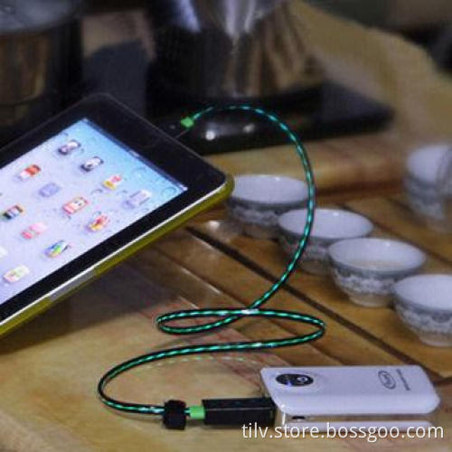 LED Flowing Data Cable for Apple iPhone 5